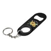 Porte-clé Décapsuleur printemps de tournesol (Devant Angle)