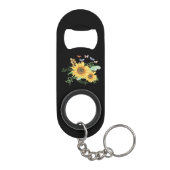 Porte-clé Décapsuleur printemps de tournesol (Dos)