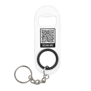 Porte-clé Décapsuleur QR Code Scan Me Personnalisé Design Moderne