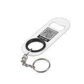 Porte-clé Décapsuleur QR Code Scan Me Personnalisé Design Moderne (angle arrière)