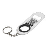 Porte-clé Décapsuleur QR Code Scan Me Personnalisé Design Moderne (Devant Angle)