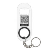 Porte-clé Décapsuleur QR Code Scan Me Personnalisé Design Moderne (Dos)