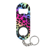 Porte-clé Décapsuleur Rainbow Leopard Motif (Dos)