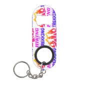 Porte-clé Décapsuleur Randonnée ou trekking (Devant)