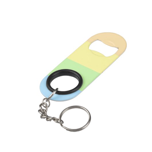 Porte-clé Décapsuleur Rayures (angle arrière)