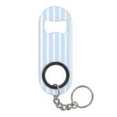 Porte-clé Décapsuleur Rayures fines bleu clair (Dos)