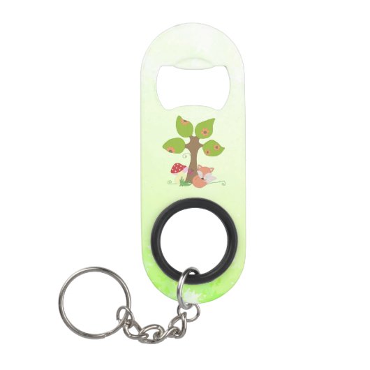 Porte-clé Décapsuleur Renard sous l'arbre (Devant)