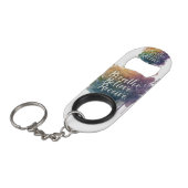 Porte-clé Décapsuleur Respire, Crois, Recevoir** (Devant Angle)