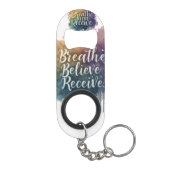 Porte-clé Décapsuleur Respire, Crois, Recevoir** (Dos)