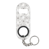 Porte-clé Décapsuleur Rétro arrière - plan floral (Dos)