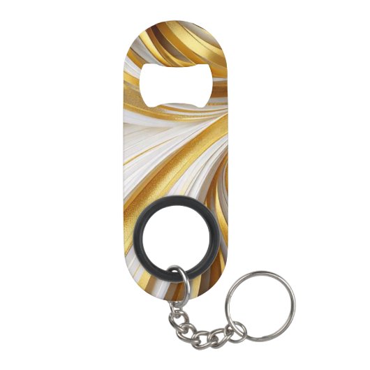 Porte-clé Décapsuleur Retro d'or blanc (Dos)