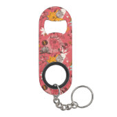 Porte-clé Décapsuleur Rétro motif floral 3 (Dos)