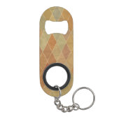 Porte-clé Décapsuleur Rétro motif géométrique 2 (Dos)