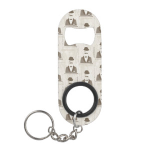 Porte-clé Décapsuleur Rétro motif pour l'homme