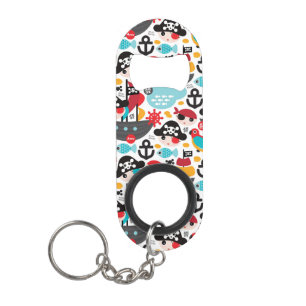 Porte-clé Décapsuleur Rétro navigation d'illustration de pirates