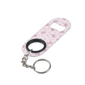 Porte-clé Décapsuleur Rose d'arrière - plan de nounours (angle arrière)