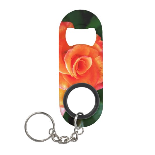 Porte-clé Décapsuleur Rose orange (Devant)