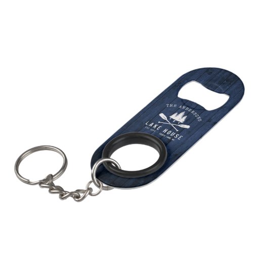 Porte-clé Décapsuleur Rustic Lake House Boat (Devant Angle)