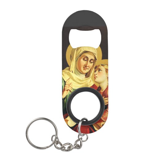 Porte-clé Décapsuleur Saint Ann et Vierge Marie (Devant)