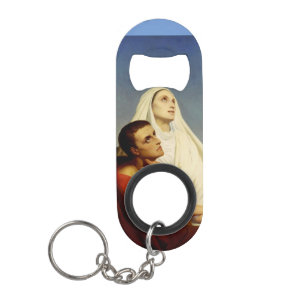 Porte-clé Décapsuleur Saint Augustin et Sainte Monique
