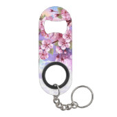 Porte-clé Décapsuleur Sakura rose sur la peinture Arrière - plan (Dos)