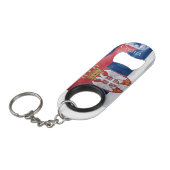 Porte-clé Décapsuleur Serbie (Devant Angle)