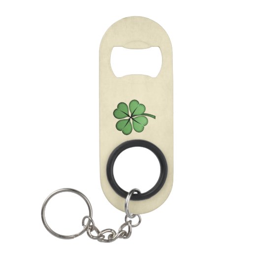 Porte-clé Décapsuleur Shamrock irlandais chic (Devant)