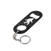 Porte-clé Décapsuleur Silhouette blanche (angle arrière)