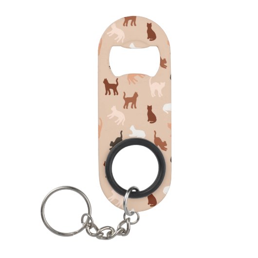 Porte-clé Décapsuleur Silhouette de chat (Devant)