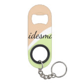 Porte-clé Décapsuleur SIMPLE MINIMAL ajouter votre nom bridesmaid C pers (Dos)