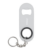 Porte-clé Décapsuleur Simple Stylish Bottle Opener Custom Text Bar Key (Devant)