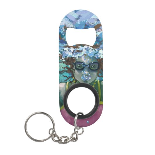 Porte-clé Décapsuleur Sous la nage aquatique (Devant)