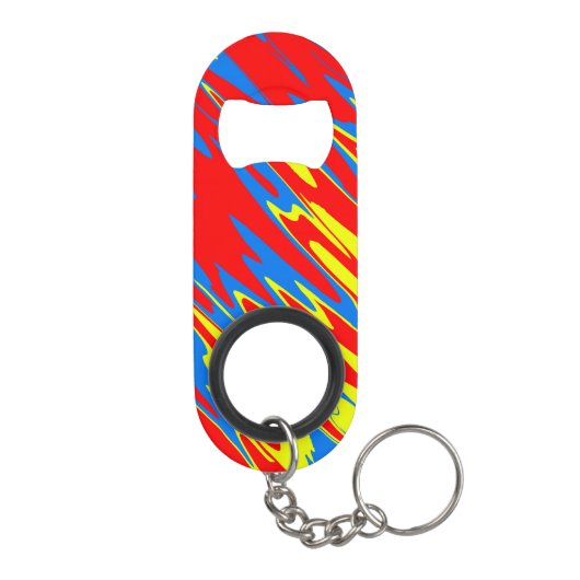 Porte-clé Décapsuleur Spray Peint rouge jaune bleu (Dos)