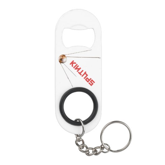 Porte-clé Décapsuleur SPUTNIK - espace/science/technologie/astronomie (Dos)