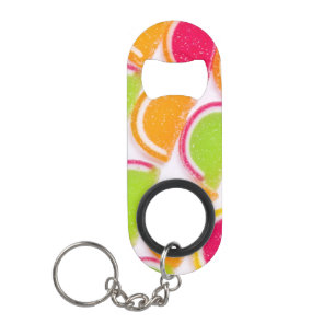 Porte-clé Décapsuleur Sucrerie différente colorée de gelée