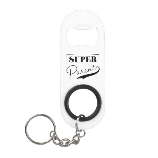 Porte-clé Décapsuleur Super parent (Devant)