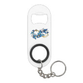 Porte-clé Décapsuleur Symbole infini de papillons Morpho bleus (Dos)