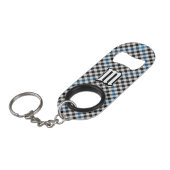 Porte-clé Décapsuleur Tartan à carreaux du clan Haig (Devant Angle)