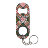 Porte-clé Décapsuleur Tartan de robe de Clan Carnegie (Dos)