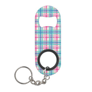 Porte-clé Décapsuleur Tartan, motif de plaid