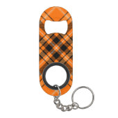 Porte-clé Décapsuleur Tartan orange d'Halloween (Dos)