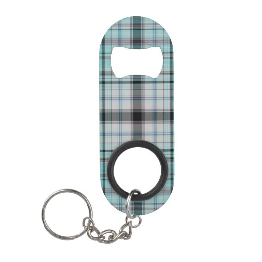 Porte-clé Décapsuleur Tartan Plaid (Devant)