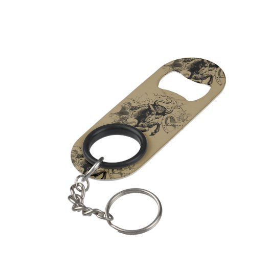 Porte-clé Décapsuleur Taurus Constellation Hevelius 1690 Engraving (angle arrière)