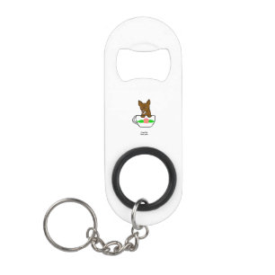 Porte-clé Décapsuleur Teacup Chihuahua Mini Porte - clé d'ouverture de b