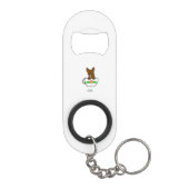 Porte-clé Décapsuleur Teacup Chihuahua Mini Porte - clé d'ouverture de b (Dos)