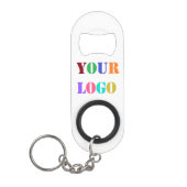 Porte-clé Décapsuleur Téléchargez votre logo et code QR Marque promotion (Devant)