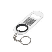Porte-clé Décapsuleur Téléchargez votre logo et code QR Marque promotion (angle arrière)