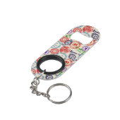 Porte-clé Décapsuleur Texture avec de vrais timbres (angle arrière)