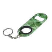 Porte-clé Décapsuleur Texture de marbre verte (Devant Angle)