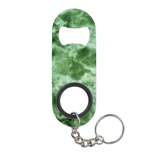 Porte-clé Décapsuleur Texture de marbre verte (Dos)